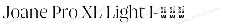 Joane Pro XL Light I字体转换 Joane Pro XL Light I字体转换